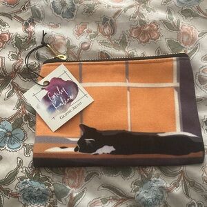 Cat Print Zipper Pouch